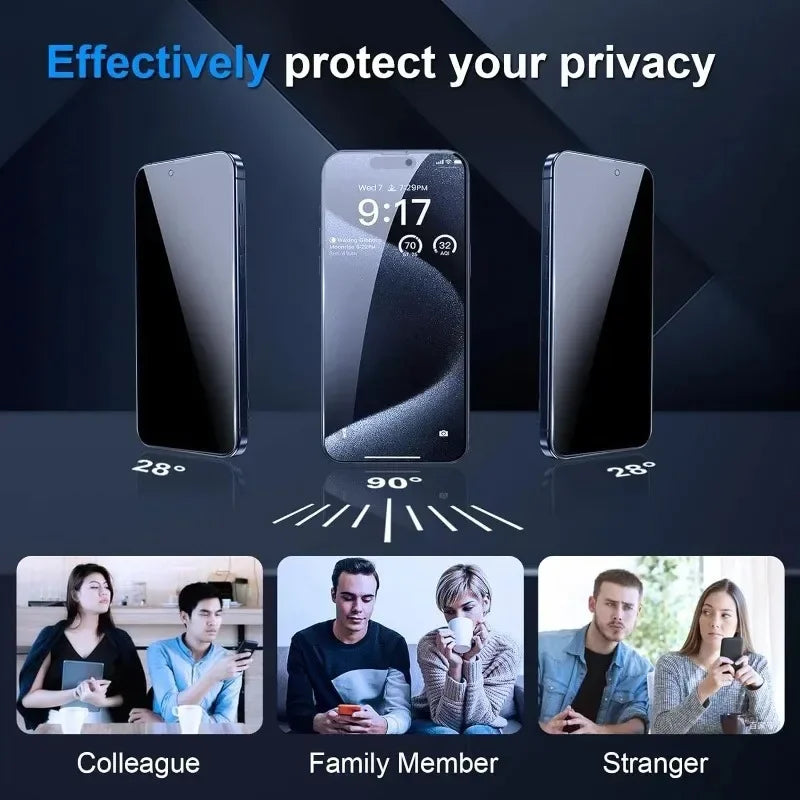 Privacy Panzerglas - 4er Set
